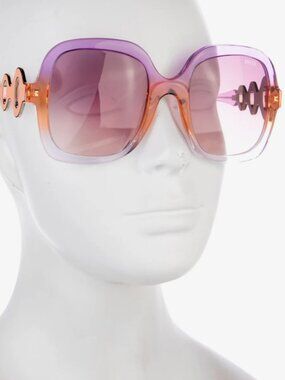 Emilio Pucci Oversized Gradient Purple and Orange Women's Sunglasses